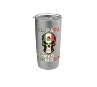 Teschio messicano di El Papa Mas Chingon Bicchiere termico in acciaio inox doppia parete