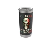 Teschio messicano di El Papa Mas Chingon Bicchiere termico in acciaio inox doppia parete