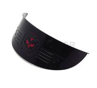 Teschio Nero 7 " Faro Visiera Resistente Spesso Per Harley XL XLH Fxr Fx