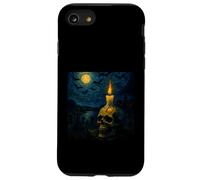 Teschio Notte stellata - Spettrale Mostro Van Gogh Halloween Custodia per iPhone SE (2020) / 7/8