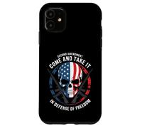 Teschio patriottico e fucili - In difesa della libertà 2A USA Custodia per iPhone 11