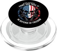 Teschio patriottico e fucili - In difesa della libertà 2A USA PopSockets PopGrip per MagSafe
