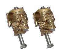 Teschio Personalizzato Ottone Old School 2.5cm Manubrio Riser per Harley Bobber