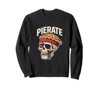 Teschio Pirata con Cappello da Torta Divertente Design Felpa