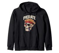 Teschio Pirata con Cappello da Torta Divertente Design Felpa con Cappuccio
