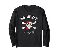 Teschio Pirata - No Mercy No Regrets Maglia a Manica