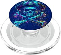 Teschio Pirata Ossa Incrociate Costume Halloween Divertente PopSockets PopGrip per MagSafe