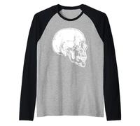 Teschio Profilo Teschio Maglia con Maniche Raglan