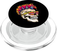 Teschio punk rock retrò anni '80 '90 Rocker gotico PopSockets PopGrip per MagSafe