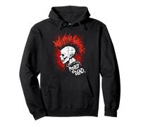 Teschio Punk Rock Vintage - I Punks Not Dead Felpa con Cappuccio