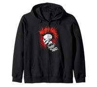 Teschio Punk Rock Vintage - I Punks Not Dead Felpa con Cappuccio