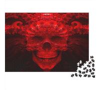 Teschio Puzzle 1000 Pezzi Arte Per Adulti Diavolo dell’Inferno Puzzle Premium Giochi Rilassamento E Intelligence Facile Da Regalo Per Amore E Amico Art Collection 1000pcs (38x26cm)
