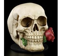 Teschio - Rosa Dalla Morte - Figura Teschio - Regalo Fantasy Gotico