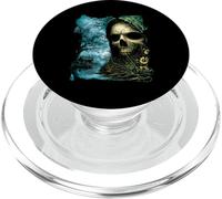 Teschio Scuro Lago Scena Horror Opere D'arte Haunted Forest House PopSockets PopGrip per MagSafe