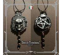 Teschio Simbolo Pentagramma Pentalfa Stella Gioiello Pendente Amuleto Uomo Donna