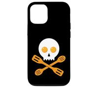 Teschio Spatola Uova Cucinare Chef Foodie Baker Halloween Custodia per iPhone 12/12 Pro