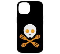 Teschio Spatola Uova Cucinare Chef Foodie Baker Halloween Custodia per iPhone 14