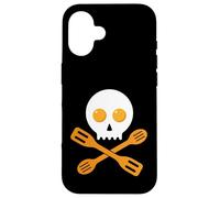 Teschio Spatola Uova Cucinare Chef Foodie Baker Halloween Custodia per iPhone 16
