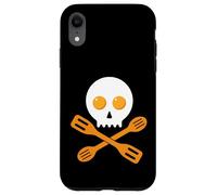Teschio Spatola Uova Cucinare Chef Foodie Baker Halloween Custodia per iPhone XR