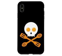 Teschio Spatola Uova Cucinare Chef Foodie Baker Halloween Custodia per iPhone XS Max