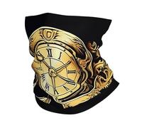 Teschio Steampunk Oro Ruote Dentate Vintage Donna Uomo Fascia per Capelli Multifunzione Headwrap Elastico Sciarpa al Collo per Motocicletta Escursionismo Pesca
