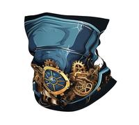 Teschio Steampunk Oro Vintage Uomo Donna Fascia per Capelli Multifunzione Sciarpa al Collo Elastico Sciarpa A Tubo per Pesca Escursionismo Yoga