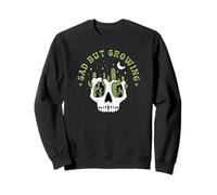Teschio triste ma crescente Cactus Salute mentale Deserto Night Fun Felpa