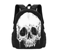 Teschio Zainetto Zaino Moda Borse Scheletro Morte Halloween Ossa Gotico Carino Divertente Orrore Freddo Teschi Scuri