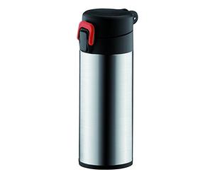 Tescoma 318530 Constant Borraccia Termica con Chiusura di Sicurezza, Acciaio Inossidabile, Argento/Nero/Rosso, 0.3 l, 1 Pezzo