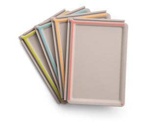 Tescoma 378828 Set 4 taglieri 25x17cm, raccogli liquidi e accoppiabili