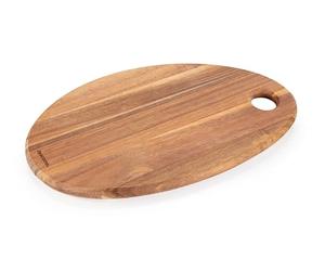 Tescoma 379882 Tagliere ovale in legno d'acacia per servire, 32 x 21 cm, linea FEELWOOD
