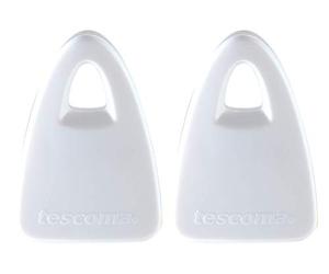 Tescoma 420769 Presto Clip Magnetica, Plastica, Bianco, 2 Pezzi