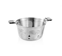 Tescoma - 428520, GrandChef, Cestello per Pasta, Traforato, Acciaio Inossidabile, Impugnatura in Silicone, Altezza 14 cm, Diametro 23 cm