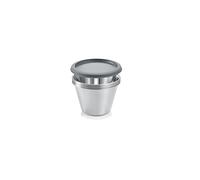 Tescoma 428718 Stampi panna cotta in acciaio inox con coperchio, set 4 pezzi, linea GrandCHEF
