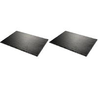 Tescoma 428822 Piatto in Ardesia GrandChef 30 X 20 cm Nero (Confezione da 2)
