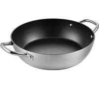 Tescoma 606862 GrandChef Tegame Fondo 2 Manici, Diametro da 32 cm, Alluminio, Nero
