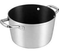 (TG. 20 cm) Tescoma 606864 GrandChef Pentola Antiaderente, Due Manici, Grigio, 2