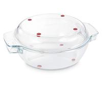 Tescoma 629084 GrandChef Rostiera Tonda con Coperchio, Vetro, 32 cm