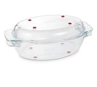 Tescoma 629086 GrandChef Rostiera Ovale con Coperchio, Vetro, 35 x 21 cm