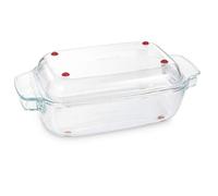 Tescoma 629088 Rostiera in vetro rettangolare con coperchio 34x19 cm