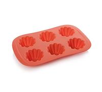 Tescoma 629442 Stampo 6 Fiori Delicia SiliconPrime, Rosso