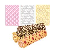 Tescoma 630138 Stencil Decorativi per Dolci, 3 pz assortiti, 24x36 cm