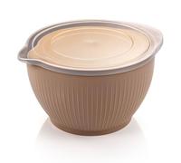 Tescoma 630383 Set 2 ciotole in plastica con coperchio, 3,4 litri e 2,0 litri, linea Delícia