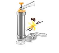 TESCOMA PISTOLA MACCHINA SPARA BISCOTTI + 24 ACCESSORI DECORATORE X TORTE 82022
