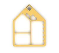 Tescoma 630894 Tagliabiscotti Casetta Pan di Zenzero, Delícia, 9,9x12,7x3,2 cm