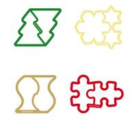 Tescoma 630909 Tagliabiscotti set 4 pz forme assortite