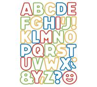 Tescoma 630925 Tagliabiscotti Alfabeto, formine per biscotti lettere, 34 Pezzi, Multicolore, linea Delícia Kids