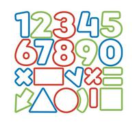 Tescoma 630926 Delicia Kids Tagliabiscotti Numeri, 21 Pezzi, Acciaio, Multicolore, Pz
