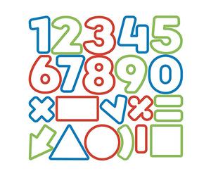 Tescoma 630926 Delicia Kids Tagliabiscotti Numeri, 21 Pezzi, Acciaio, Multicolore, Pz