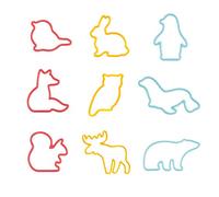 Tescoma 630929 Tagliabiscotti Animali, Plastica, Multicolore